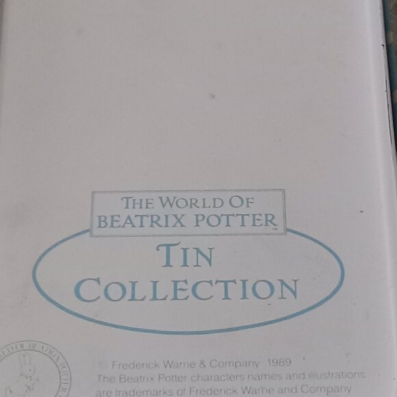 Unique vintage retro Beatrix Potter metal snack basket with handle - Picture 4 of 4